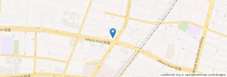 Mapa de ubicacion de や台ずし en 日本, 愛知県, 名古屋市.