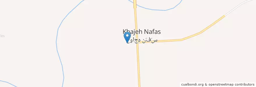 Mapa de ubicacion de خواجه نفس en Irán, Golestán, شهرستان گمیشان, بخش مرکزی شهرستان گمیشان, جعفربای غربی, خواجه نفس, خواجه نفس.