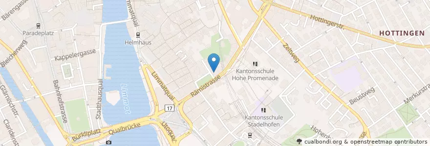 Mapa de ubicacion de Lienhardt & Partner Privatbank Zürich en Schweiz/Suisse/Svizzera/Svizra, Zürich, Bezirk Zürich, Zürich.