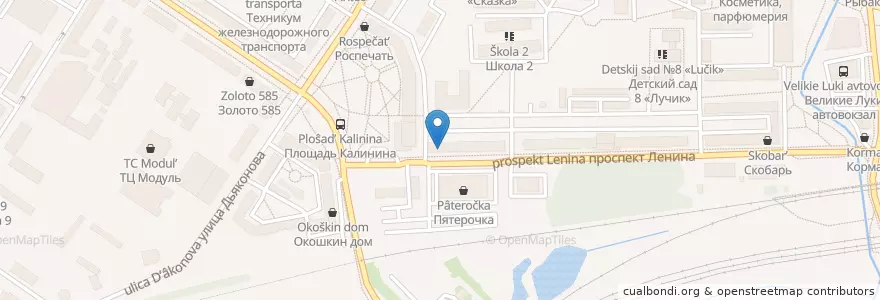 Mapa de ubicacion de Почта 182108 en Rusia, Северо-Западный Федеральный Округ, Óblast De Pskov, Великолукский Район, Городской Округ Великие Луки.