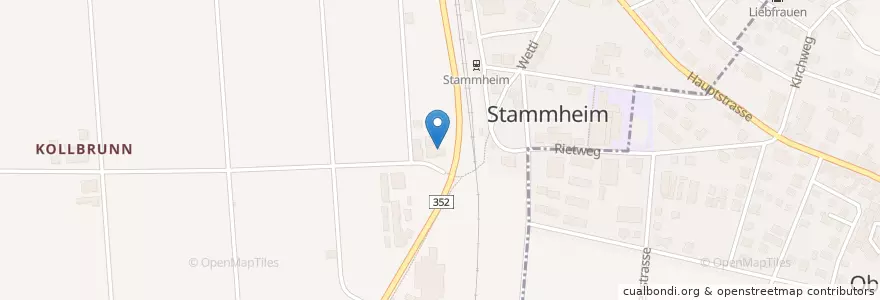 Mapa de ubicacion de Stammheim en سوئیس, زوریخ, Bezirk Andelfingen, Stammheim.