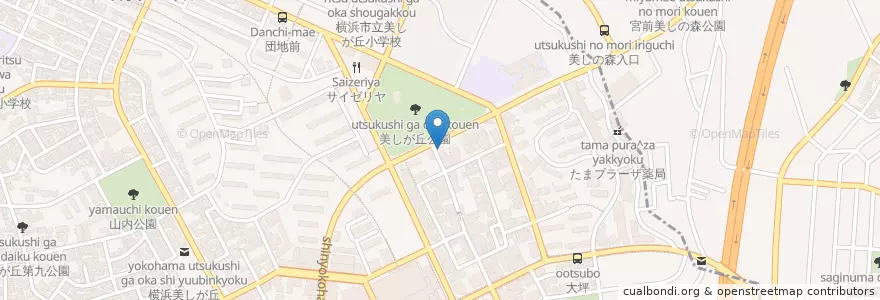 Mapa de ubicacion de Cavollo en ژاپن, 神奈川県, 川崎市, 宮前区.
