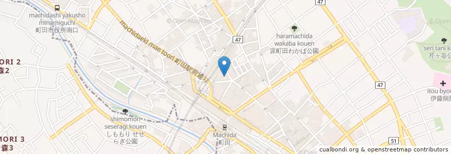 Mapa de ubicacion de 三井住友銀行 en Japão, Tóquio, 町田市.