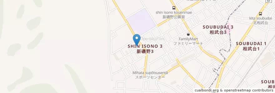 Mapa de ubicacion de つくしの幼稚園 en Japan, Präfektur Kanagawa, 座間市, 相模原市, 南区.