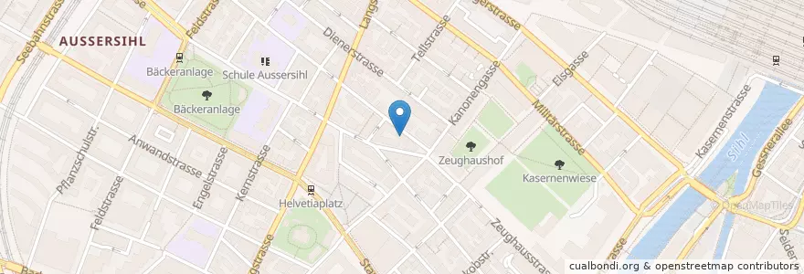 Mapa de ubicacion de Ah-Hua en Switzerland, Zurich, District Zurich, Zurich.