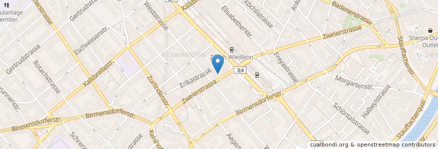 Mapa de ubicacion de FiveSpice en Suisse, Zurich, District De Zurich, Zurich.
