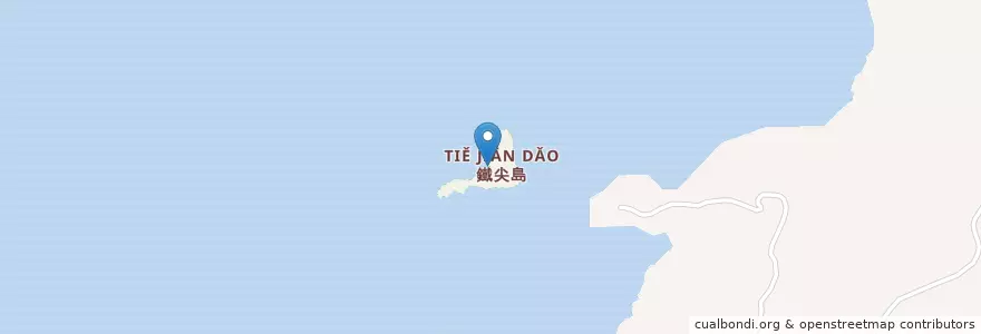 Mapa de ubicacion de 鐵尖島 en Taiwan, China, 馬祖地區限制水域, Fujian, 馬祖地區限制水域, 福建省, 馬祖列島, 鐵尖島, 北竿鄉.