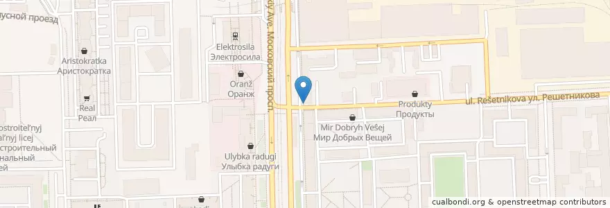 Mapa de ubicacion de Vita en Russie, District Fédéral Du Nord-Ouest, Oblast De Léningrad, Saint-Pétersbourg, Московский Район, Округ Московская Застава.