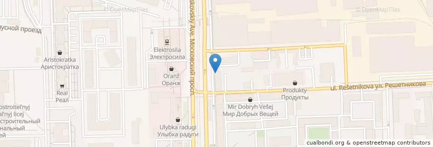 Mapa de ubicacion de Coffee House en Russia, Northwestern Federal District, Leningrad Oblast, Saint Petersburg, Московский Район, Округ Московская Застава.