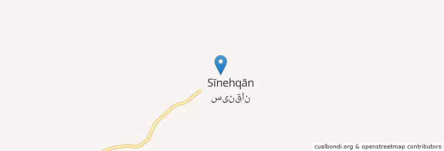 Mapa de ubicacion de روستای سینقان en İran, Merkezi Eyaleti, شهرستان دلیجان, بخش مرکزی, هستیجان, روستای سینقان.