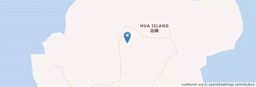 Mapa de ubicacion de 花嶼 en 臺灣, 澎湖縣, 臺灣省, 望安鄉, 花嶼.