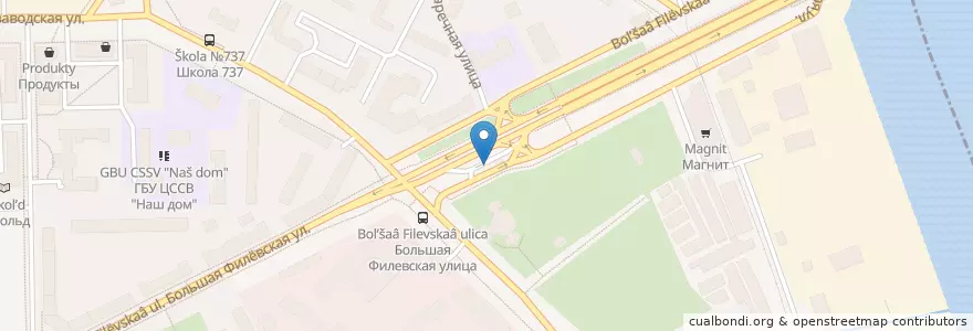 Mapa de ubicacion de ТНК en Russia, Distretto Federale Centrale, Москва, Западный Административный Округ, Район Филёвский Парк.