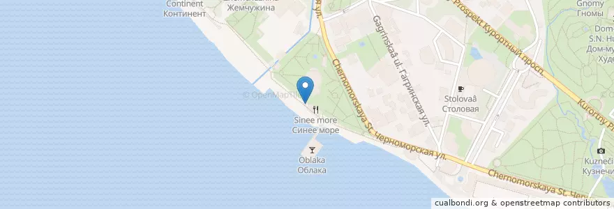 Mapa de ubicacion de Black Sea Burger en 러시아, 남부연방관구, Краснодарский Край.
