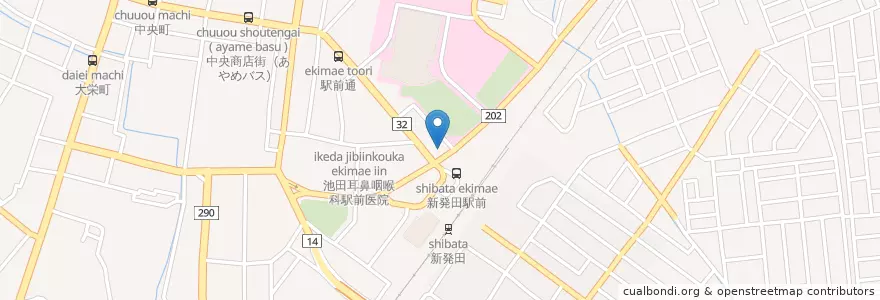 Mapa de ubicacion de はなの舞 en Япония, Ниигата, 新発田市.