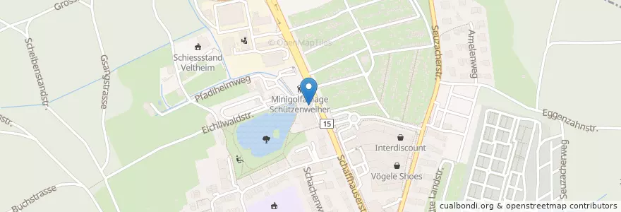 Mapa de ubicacion de Grill - Take Away en 瑞士, 蘇黎世, Bezirk Winterthur, Winterthur.