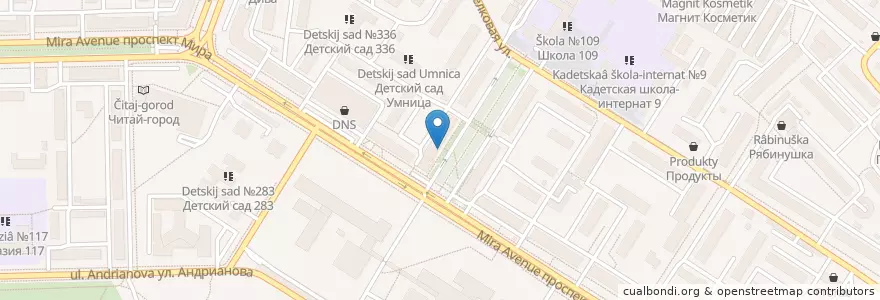 Mapa de ubicacion de Омск 644050 en Rusia, Distrito Federal De Siberia, Omsk, Омский Район, Городской Округ Омск.