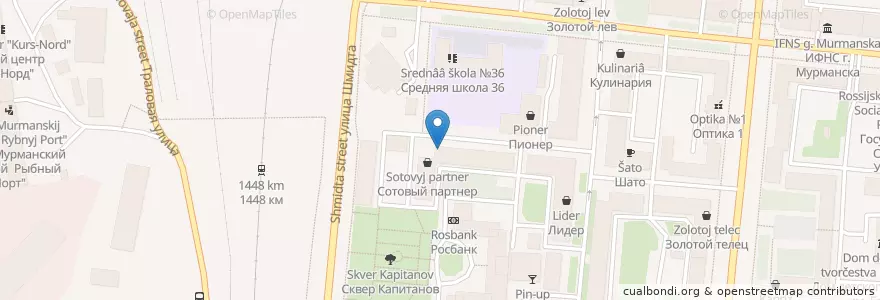 Mapa de ubicacion de Привычка en Russie, District Fédéral Du Nord-Ouest, Oblast De Mourmansk, Городской Округ Мурманск.
