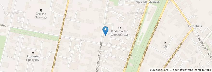 Mapa de ubicacion de Тарзан en Rusia, Distrito Federal Central, Óblast De Yaroslavl, Ярославский Район, Городской Округ Ярославль.