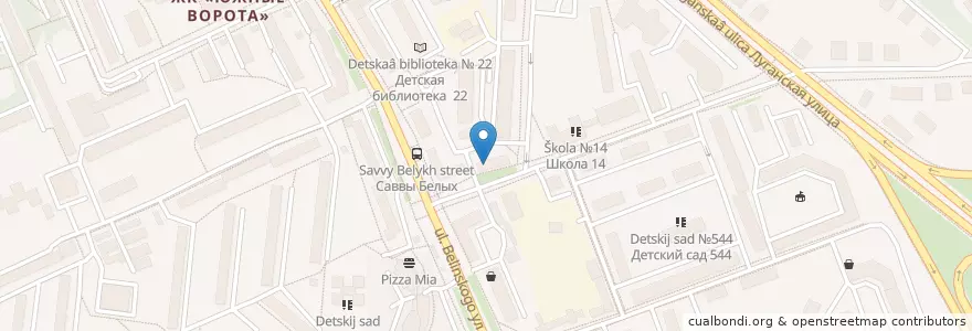 Mapa de ubicacion de Живика en Rusland, Уральский Федеральный Округ, Свердловская Область, Городской Округ Екатеринбург.