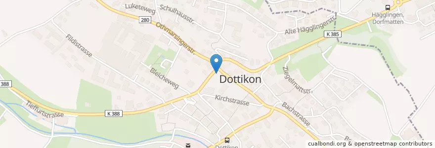 Mapa de ubicacion de Dottikon Sternenplatz en Switzerland, Aargau, Bezirk Bremgarten, Dottikon.