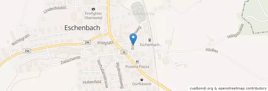 Mapa de ubicacion de Eschenbach Bahnhofstrasse en Schweiz/Suisse/Svizzera/Svizra, Luzern, Eschenbach (Lu).