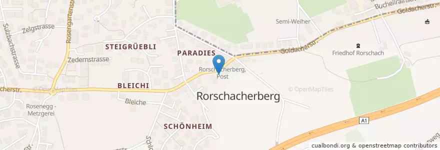 Mapa de ubicacion de Rorschacherberg Gemeindeverwaltung en 스위스, Sankt Gallen, Wahlkreis Rorschach.