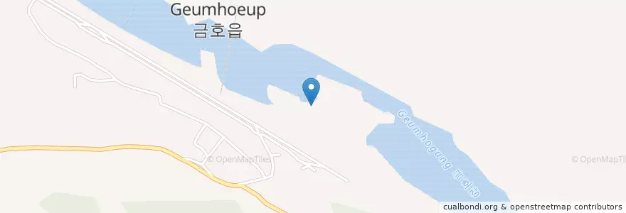 Mapa de ubicacion de 금호읍 en 대한민국, 경상북도, 영천시, 금호읍.