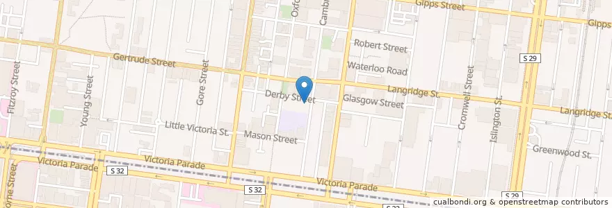 Mapa de ubicacion de Di Bella Coffee en Australië, Victoria, City Of Yarra.