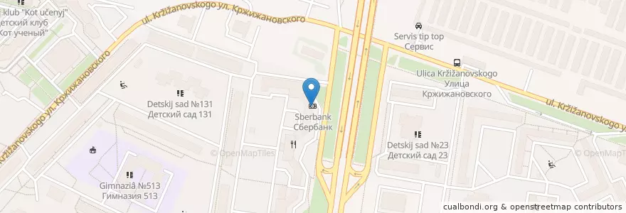 Mapa de ubicacion de Sberbank en Russia, Northwestern Federal District, Leningrad Oblast, Saint Petersburg, Округ Правобережный.
