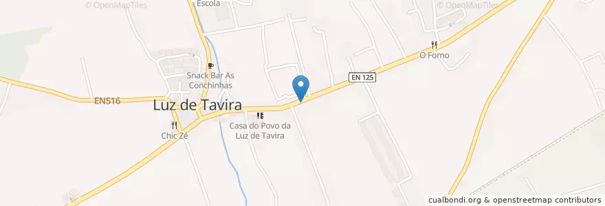 Mapa de ubicacion de Maria Isabel en پرتغال, Algarve, Algarve, فارو, تاویرا, Luz De Tavira E Santo Estévão.