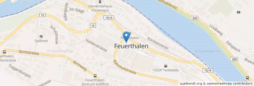 Mapa de ubicacion de Post Feuerthalen en スイス, Schaffhausen, Schaffhausen.