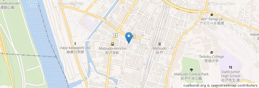 Mapa de ubicacion de 3年A組 en ژاپن, 千葉県, 松戸市.