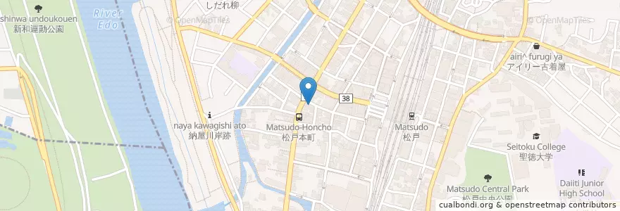 Mapa de ubicacion de 1000 Season en 日本, 千葉県, 松戸市.