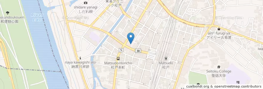 Mapa de ubicacion de Navi Park en Japon, Préfecture De Chiba, 松戸市.