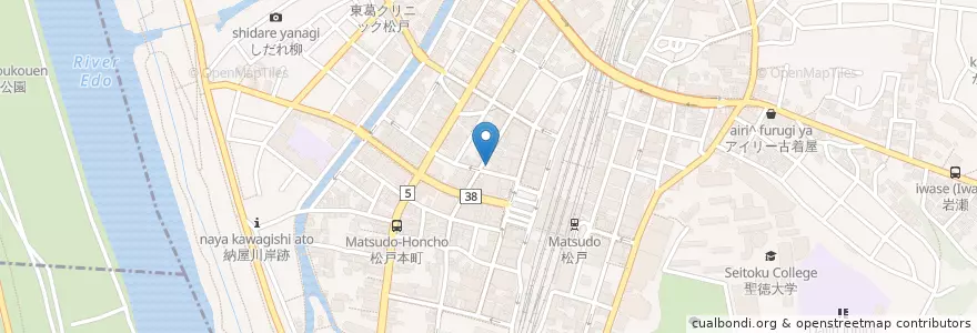 Mapa de ubicacion de 三井のリパーク en 日本, 千葉県, 松戸市.