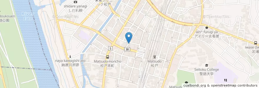 Mapa de ubicacion de らーめんランド en Япония, Тиба, 松戸市.
