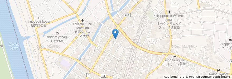 Mapa de ubicacion de 美幸鮨 en 日本, 千葉県, 松戸市.