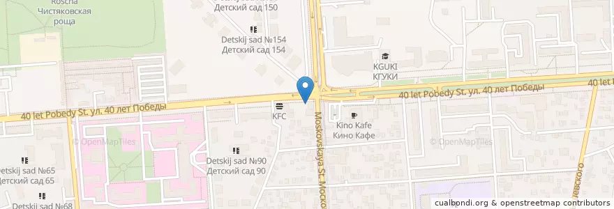 Mapa de ubicacion de Интернет кафе en 俄罗斯/俄羅斯, 南部联邦管区, 克拉斯诺达尔边疆区, Городской Округ Краснодар.