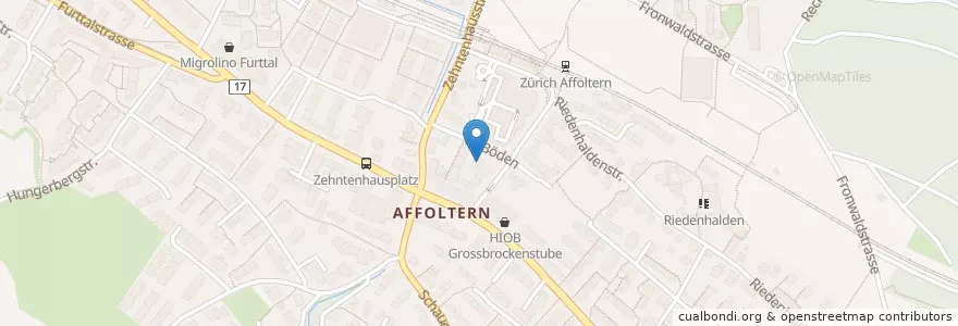 Mapa de ubicacion de Quartierwache Affoltern en Suisse, Zurich, District De Zurich, Zurich.