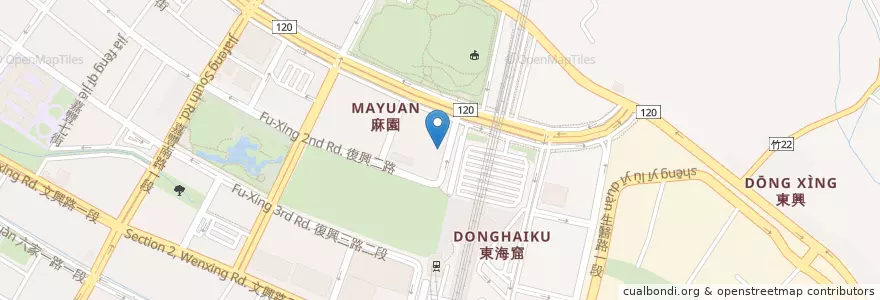 Mapa de ubicacion de 高鐵六家站 en Taiwan, 臺灣省, 新竹縣, 竹北市.