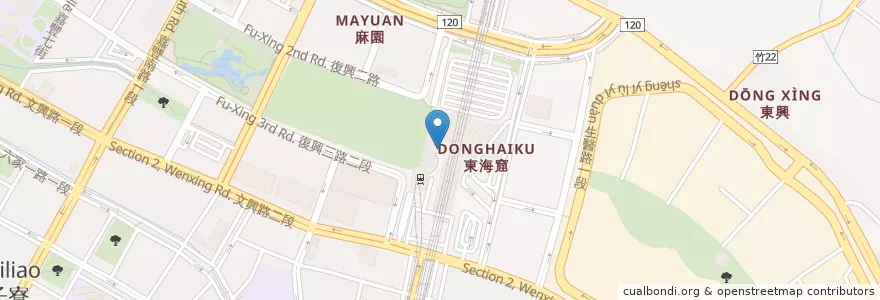 Mapa de ubicacion de 摩斯漢堡 en 臺灣, 臺灣省, 新竹縣, 竹北市.