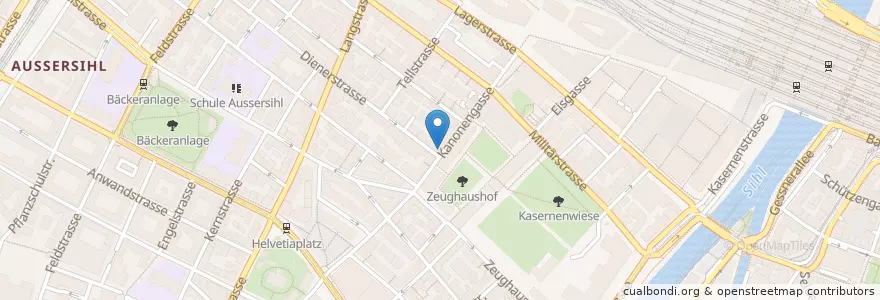 Mapa de ubicacion de Art IV Bar chez Sarah en Schweiz, Zürich, Bezirk Zürich, Zürich.