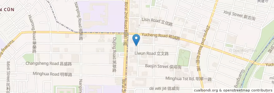 Mapa de ubicacion de 清香園 en 타이완, 가오슝시, 쭤잉구.
