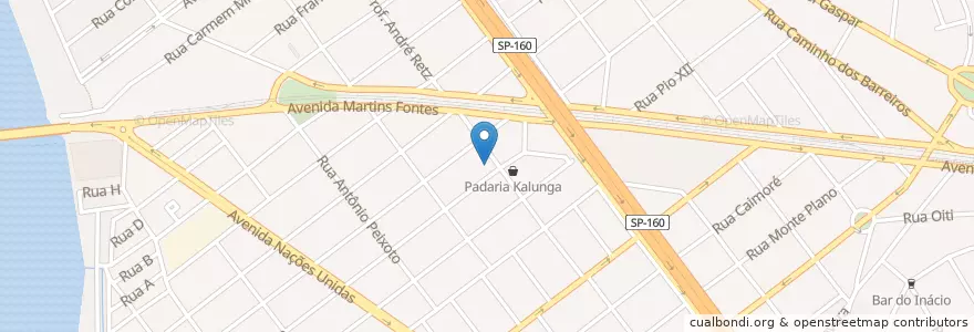 Mapa de ubicacion de Sta. Margarida en 브라질, 남동지방, 상파울루, Região Geográfica Intermediária De São Paulo, Região Imediata De Santos, Região Metropolitana Da Baixada Santista, São Vicente.