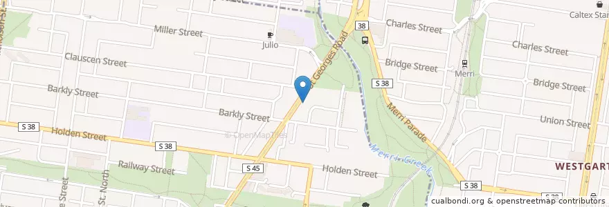 Mapa de ubicacion de Northside Clinic en Avustralya, Victoria.