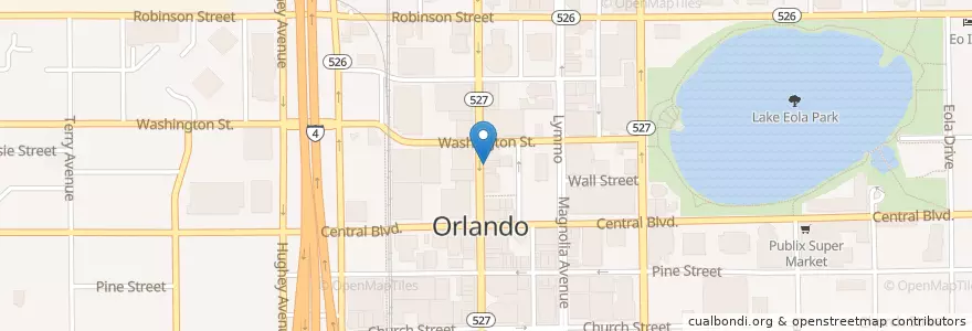 Mapa de ubicacion de Lizzy McCormack's en الولايات المتّحدة الأمريكيّة, فلوريدا, مقاطعة أورانج, أورلاندو.