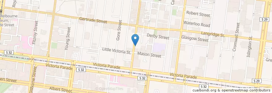 Mapa de ubicacion de Pho 365 en استرالیا, Victoria, City Of Yarra.
