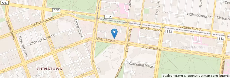 Mapa de ubicacion de Albert Street Deli en オーストラリア, ビクトリア, City Of Melbourne.