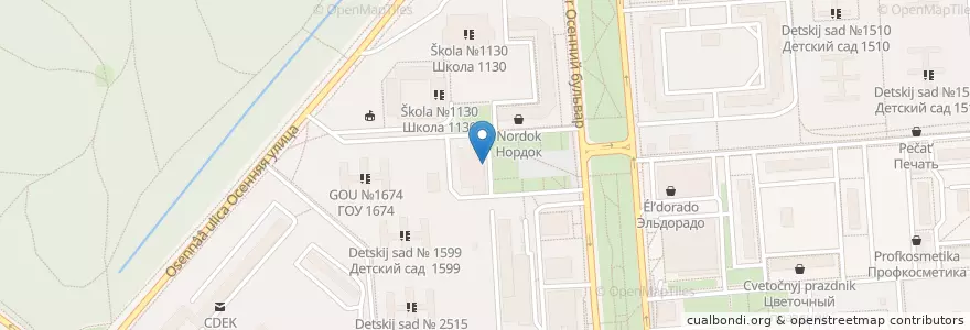 Mapa de ubicacion de Аптеки столицы en Rússia, Distrito Federal Central, Москва, Западный Административный Округ, Район Крылатское.