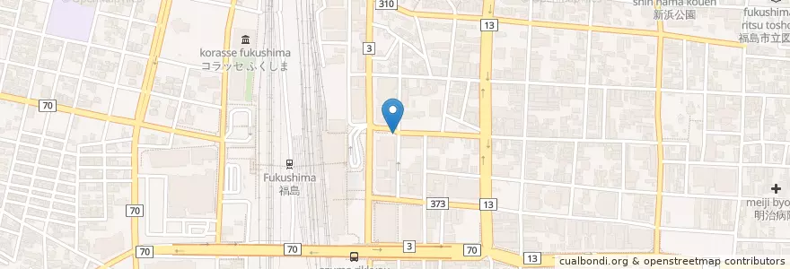 Mapa de ubicacion de 佐平パーキング en اليابان, فوكوشيما, 福島市.